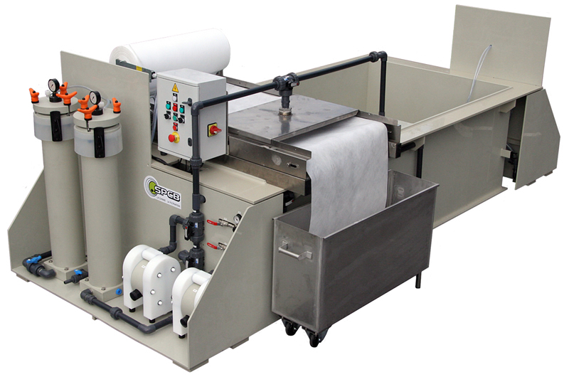 Industrial water decontamination equipment in closed circuit, zero discharge Aspifloc TS Skimmer HP2