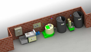 Engineering in filtration and decontamination of waste water during degreasing and pickling processing by integrating the equipment range Aspifloc.