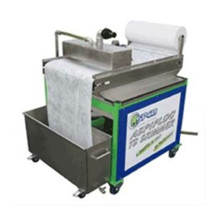 Decontamination equipment for water laden with paint with Aspifloc TS Skimmer