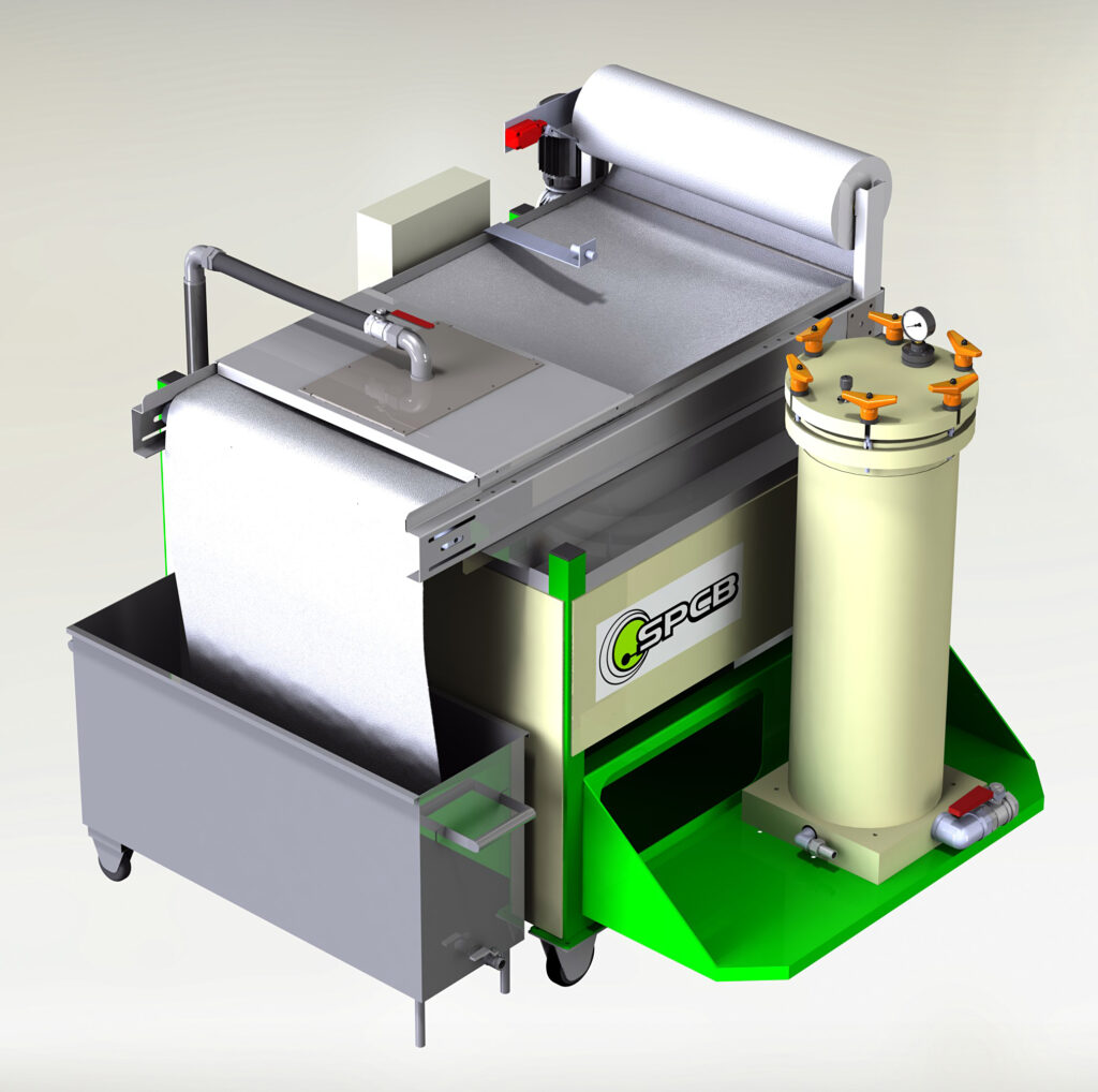 Belt skimmer equipment Aspifloc TS Skimmer with Epur oil to filter water laden with suspended matter