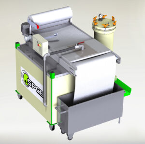 Belt skimmer Aspifloc TS Skimmer with Epur oil to filter water laden with suspended matter from cataphoresis tanks