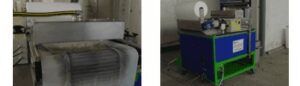 Filtering belt Skimmer for surface treatment tunnel degreasing bath Aspifloc TS Skimmer